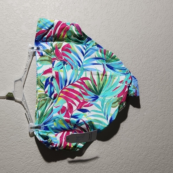 Time and Tru Bikini Bottoms Womens XL 16-18 New Swimsuit High Waist Floral - Picture 2 of 4